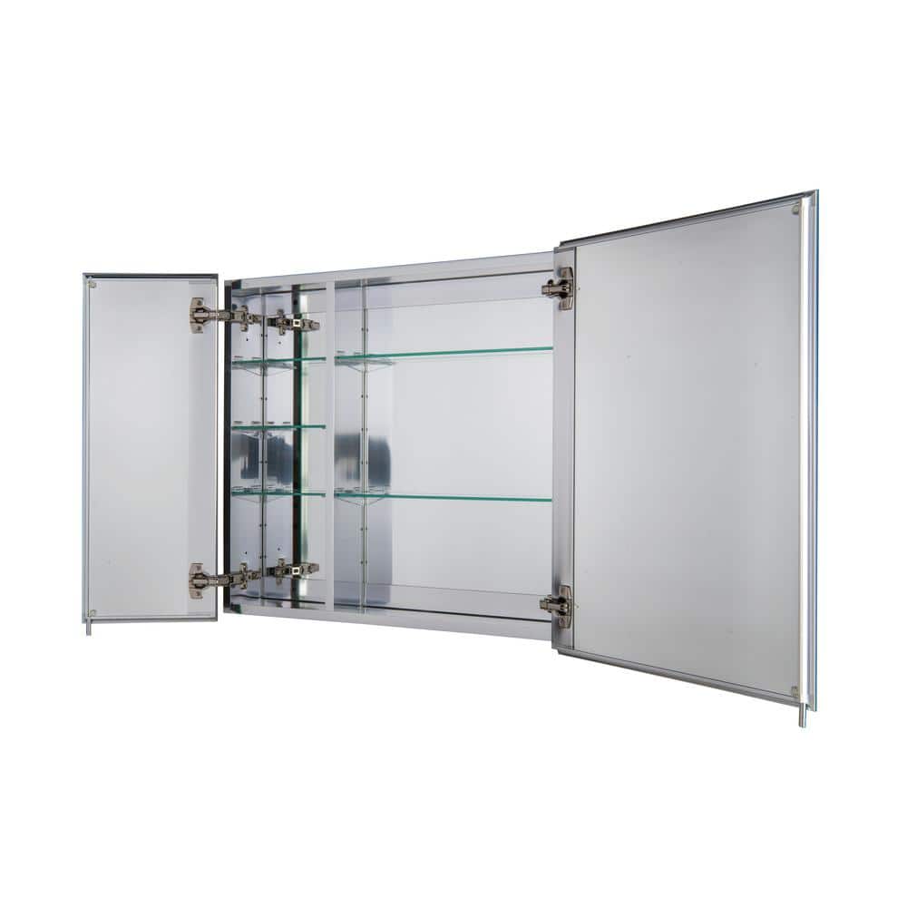 Halton 30x26in Double Door Aluminum Bathroom Medicine Cabinet