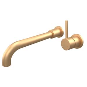 Motegi Single-Handle Wall Mount Bathroom Faucet in Brushed Gold