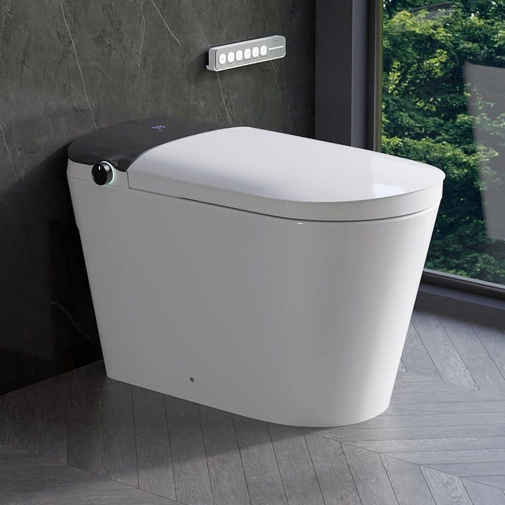 DEERVALLEY Tankless Elongated ADA Bidet Toilet 1.6 GPF in White
