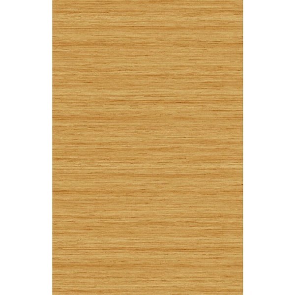 Golden Bell Shantung Silk Embossed Vinyl Unpasted Wallpaper Roll 60.75 sq. ft.