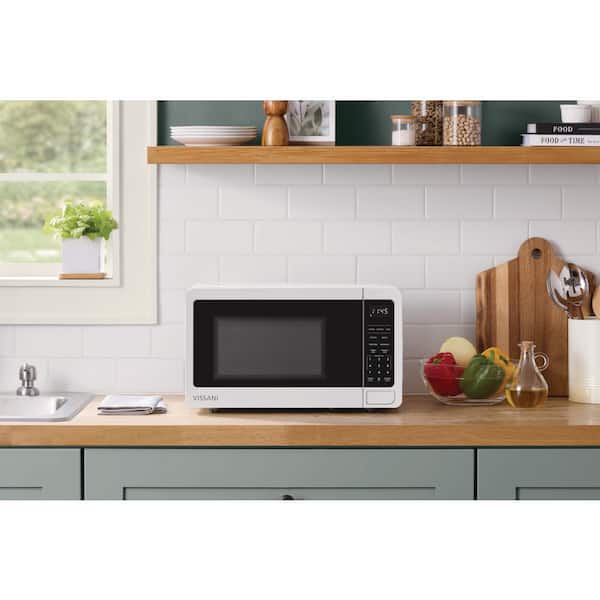 Vissani 0.7 cu. ft. Electric 700-W Countertop Microwave in White