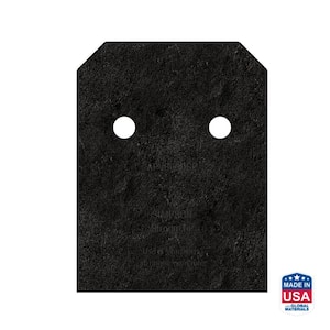 Outdoor Accents Avant Collection ZMAX, Black Post Base Side Plate for 6x Lumber (2-Pack)