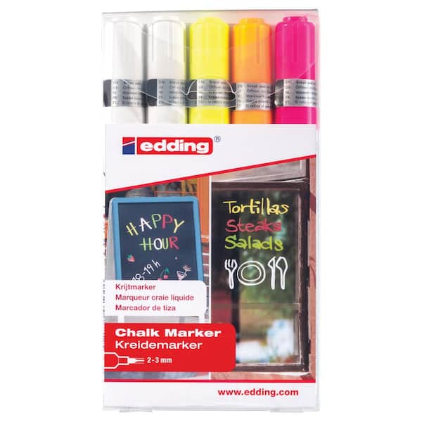 Mr. Pen- White Chalk Markers, 4 Pack, Chalk Markers, White Dry