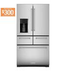 25.8 cu. ft. French Door Refrigerator in Stainless Steel with Platinum Interior