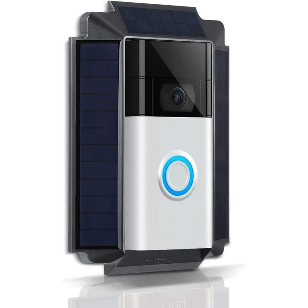 Wasserstein Weatherproof Premium Solar Charger for Ring Video Doorbell 2nd Gen Powered by US-Engineered Solar Cells