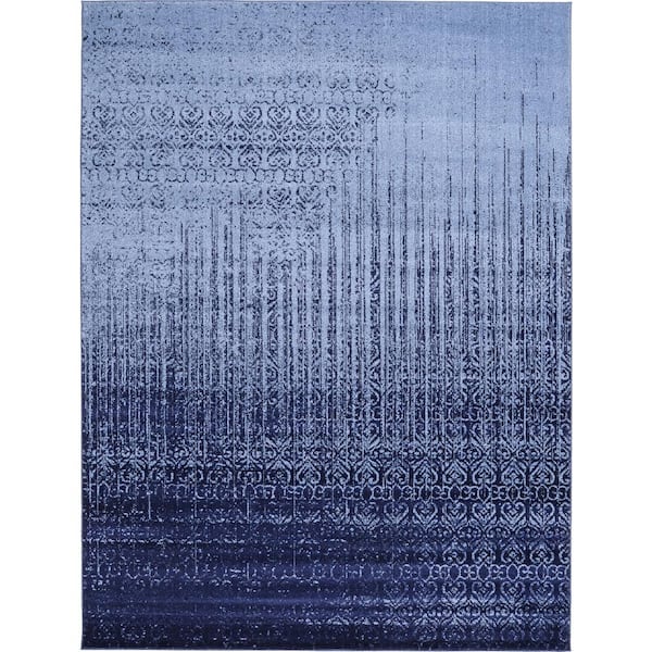 Unique Loom Del Mar Jennifer Blue 9' 0 x 12' 0 Area Rug