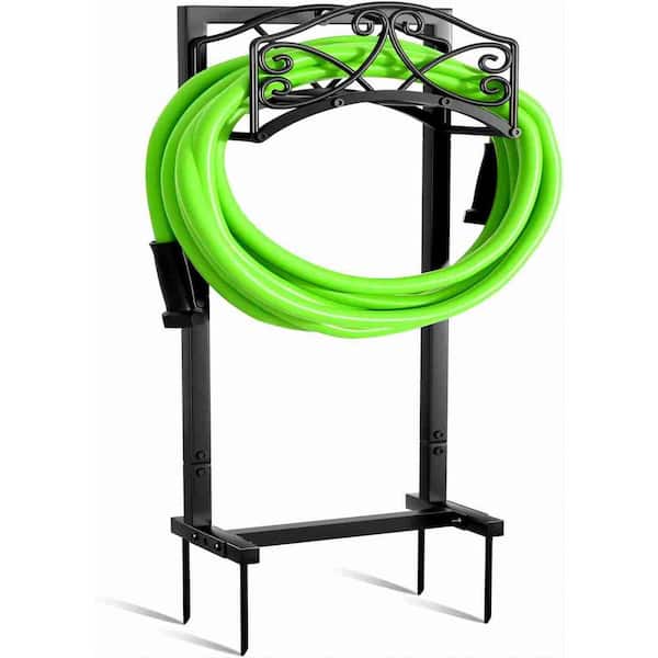 Cubilan Garden Hose Holder Thick Metal Hose Stand Freestanding Hose Holders Detachable Water Hose Stand Decorative
