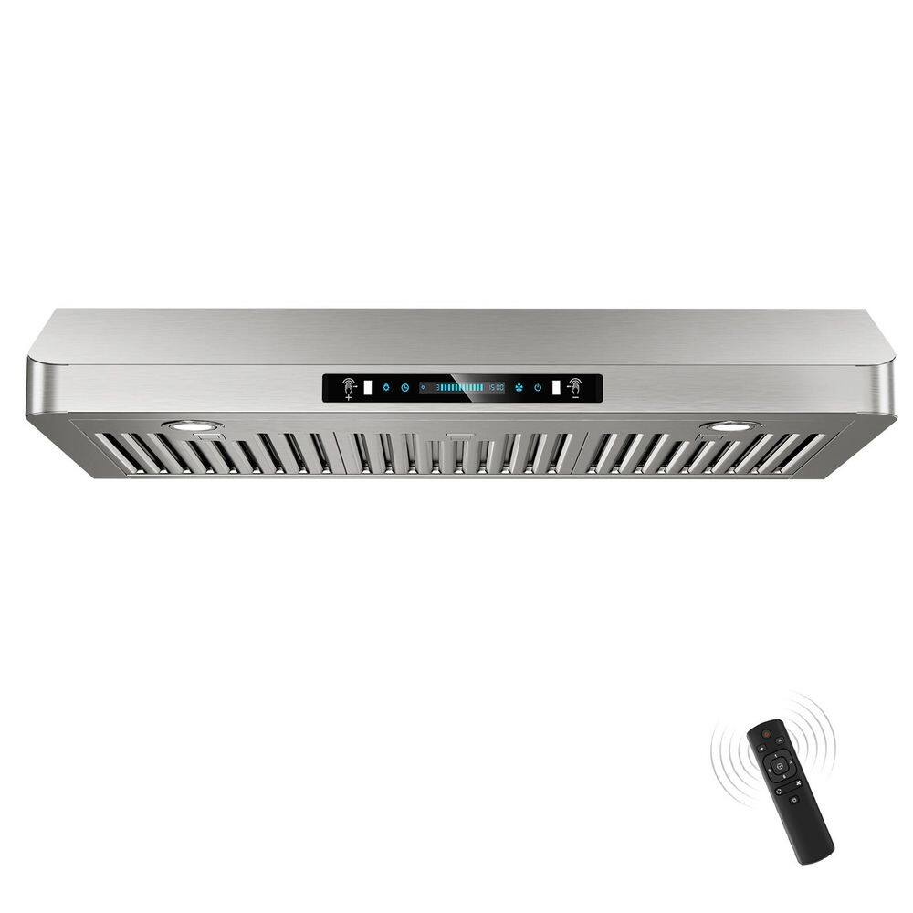 42 in. 900 CFM Ducted Under Cabint Range Hood with 3-Way Venting, Adjustable LED and Gesture Control in Stainless Steel price history on PriceWatchPro