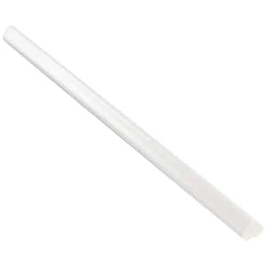 Siene 0.5 in. x 10 in. White Ceramic Pencil Liner (1-piece / case)