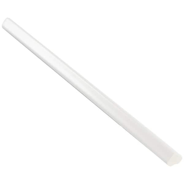 Ivy Hill Tile Siene 0.5 in. x 10 in. White Ceramic Pencil Liner (1-piece / case)