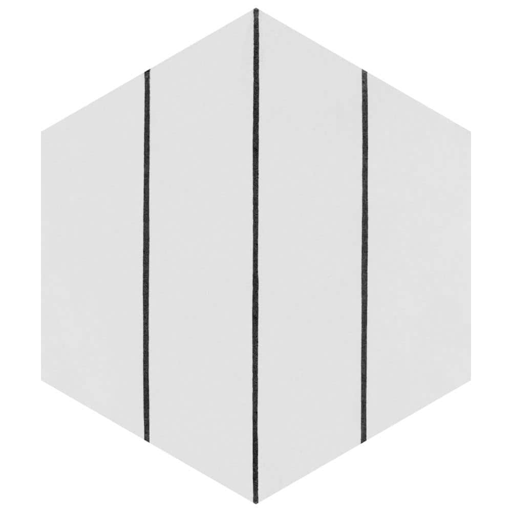 Porto Savona Hex Black 8-5/8 in. x 9-7/8 in. Porcelain Floor and Wall Take Home Tile Sample price history on PriceWatchPro