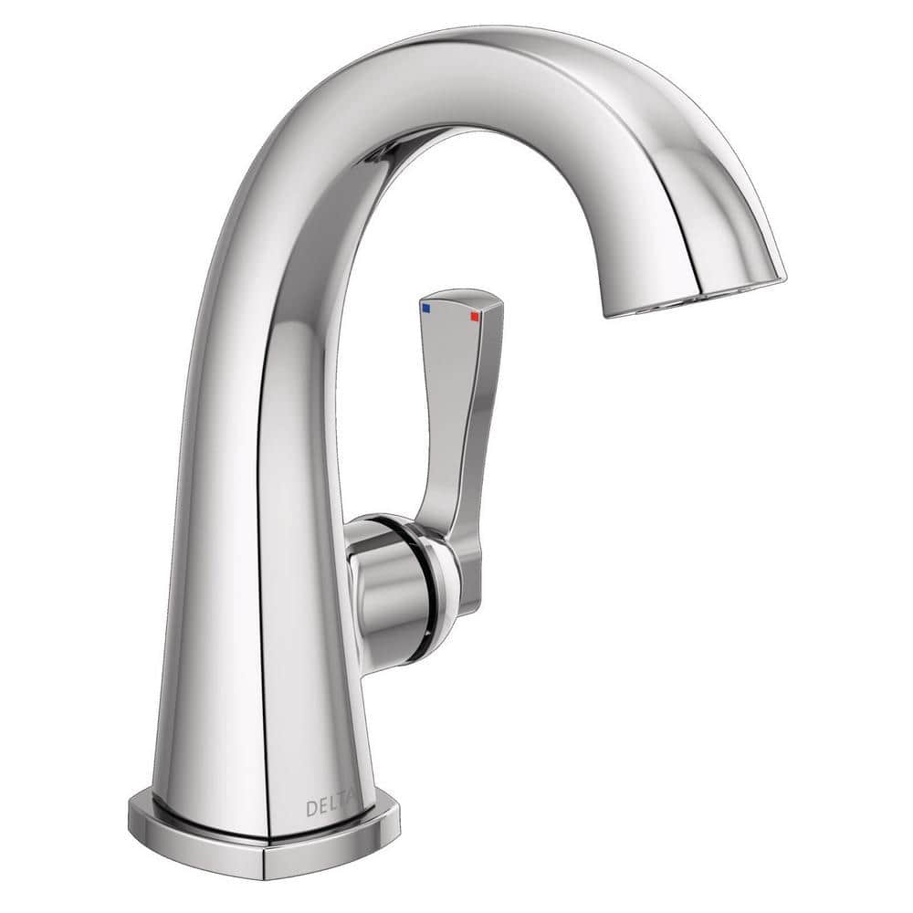 Delta Stryke Single Handle Single Hole Bathroom Faucet with Metal Pop ...