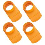4 in. Integrated Blast Gate Clog Resistant, Anti Gap Tapered ABS Plastic Fitting for Dust Collection Systems (4-Pack)