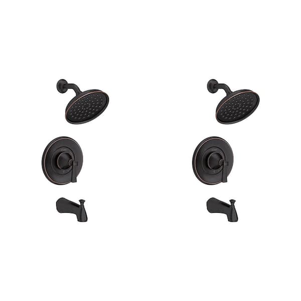 American Standard Rumson Single-Handle 3-Spray Tub and Shower Faucet Set in Legacy Bronze (Valve Included)