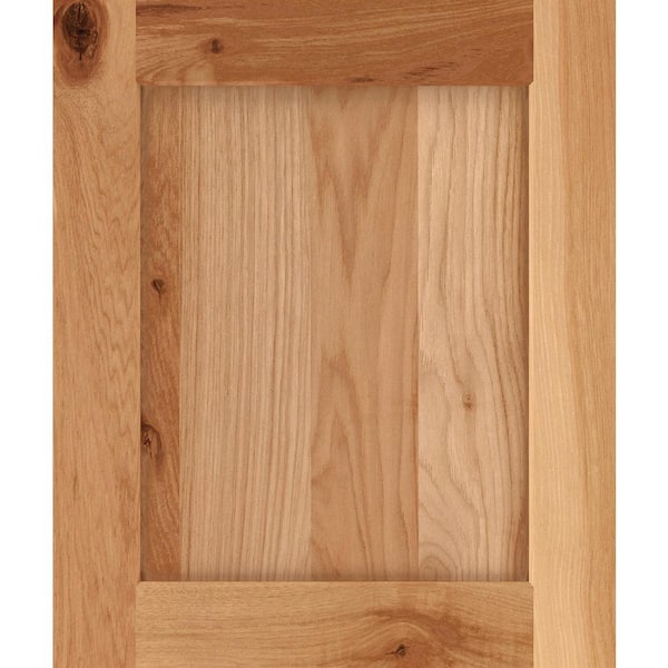 Thomasville Cottage 14.5 in. W x 0.75 in. D x 14.5 in. H in Rustic Hickory Natural Cabinet Door Sample