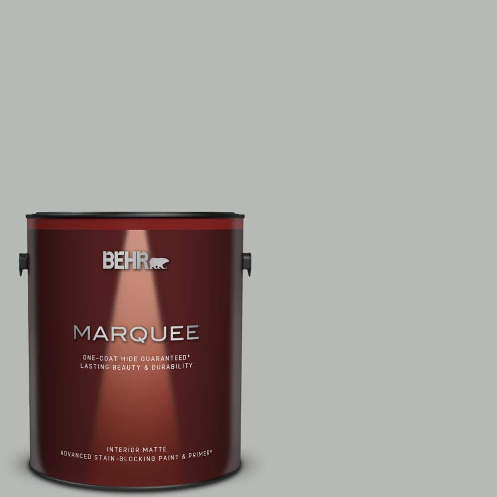 BEHR MARQUEE 1 gal. #N460-3 Lunar Surface One-Coat Hide Matte Interior Paint & Primer