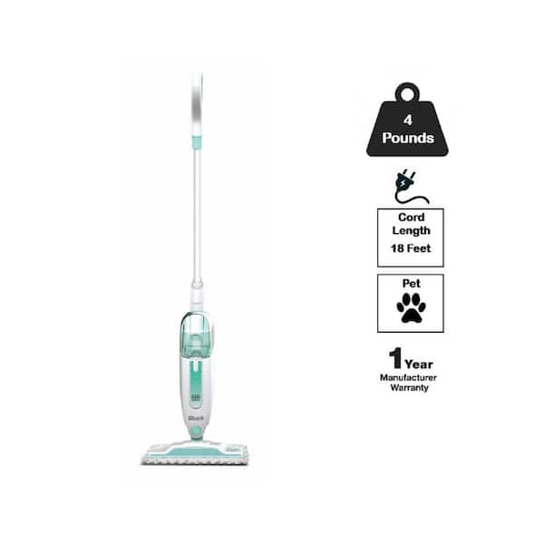 Corded Steam Mop for Hard Floor Surfaces, Tile, Stone, Laminate in Blue with XL Removable Water Tank