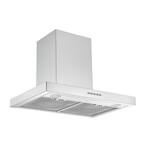 Ancona 30 in. Convertible Wall-Mounted Rectangular Range Hood in ...