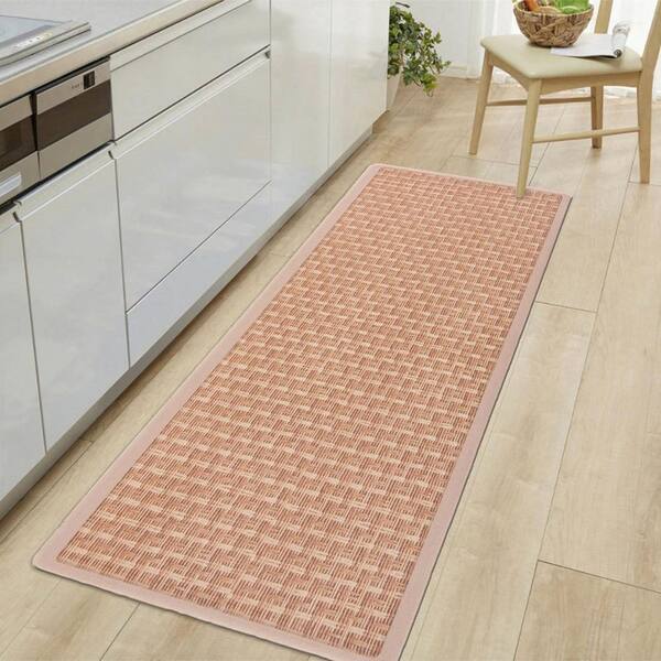 World Rug Gallery Texture Anti Fatigue Mat Beige - 20 x 30