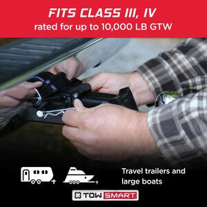 Standard 5/8 in. dia Steel Bent Hitch Pin with Clip - Fits 2 in. x 2 in. Hitch Receivers