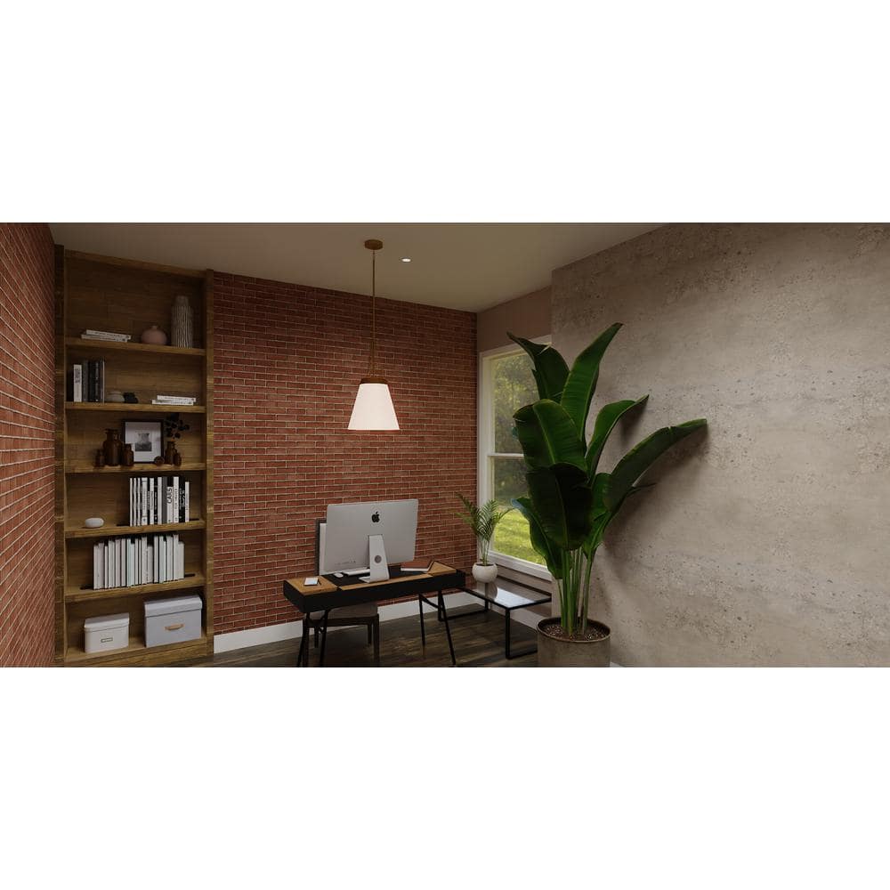 Alwyn Mini Aged Brass and Glass Pendant Light