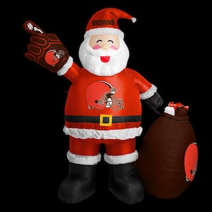 7 ft. Cleveland Browns Santa Clause Yard Inflatable