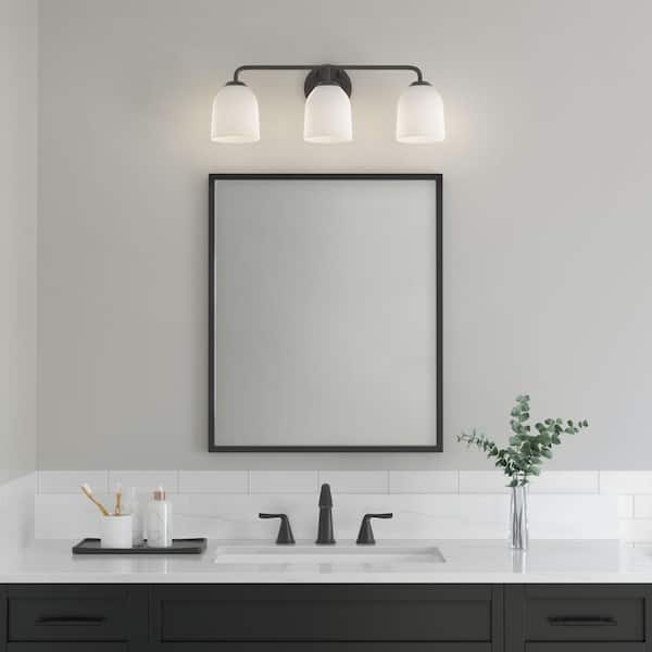 Millennium Lighting Norah 22.8 in. 3-Light Matte Black Vanity