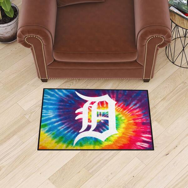 FANMATS MLB Detroit Tigers Orange 2 ft. x 2 ft. Round Area Rug