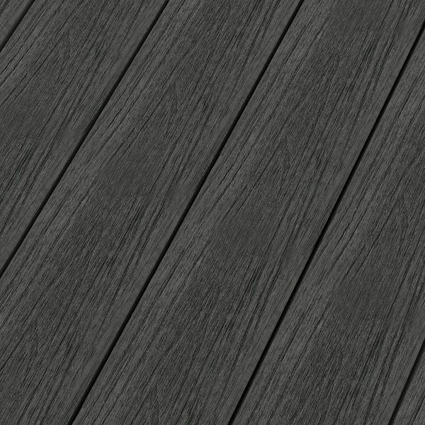 NewTechWood UltraShield Naturale Columbus 1 in. x 6 in. x 8 ft. Hawaiian Charcoal Hybrid Composite Decking Board