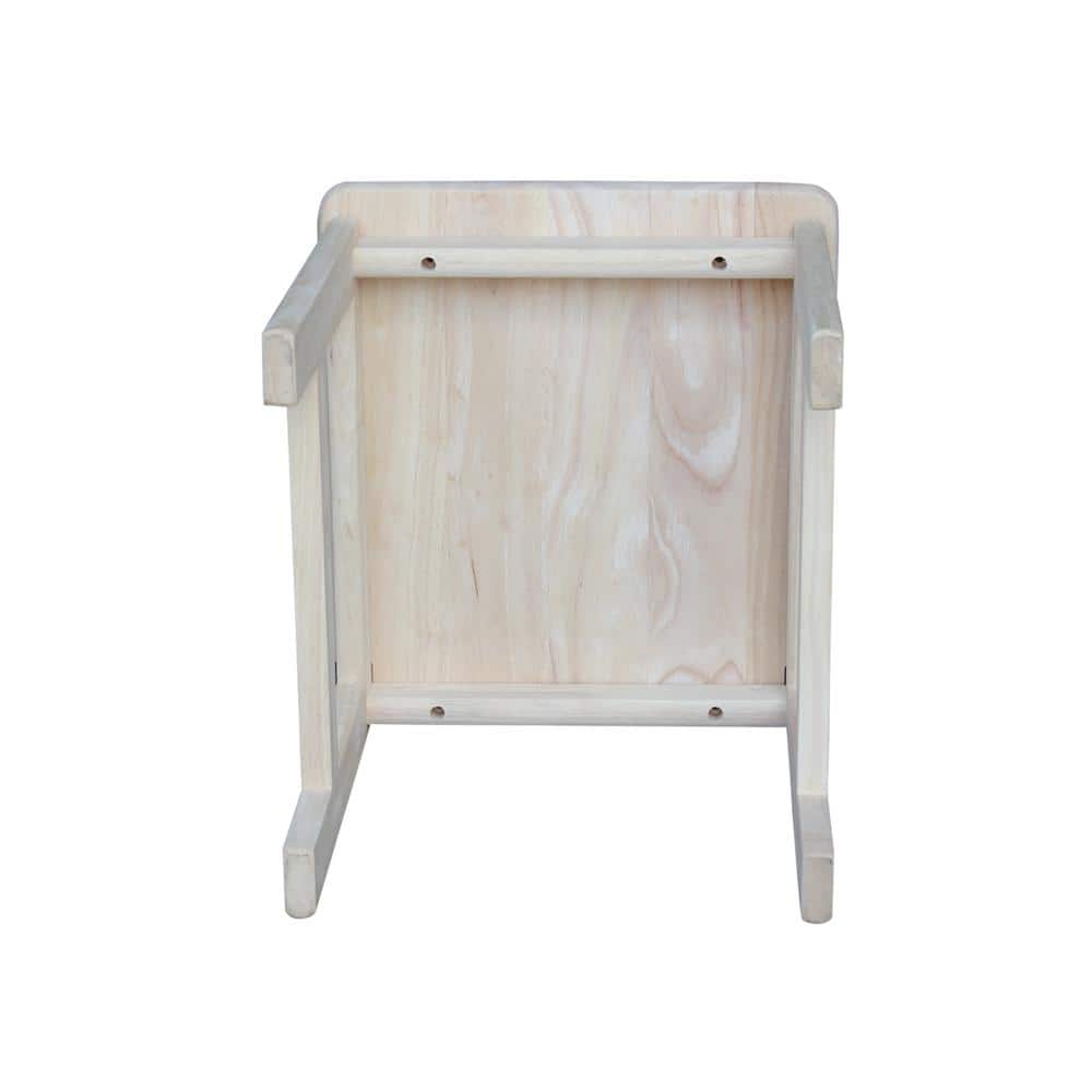 Eco-Friendly Traditional Parawood Kids 3-Piece Table and Chair Set