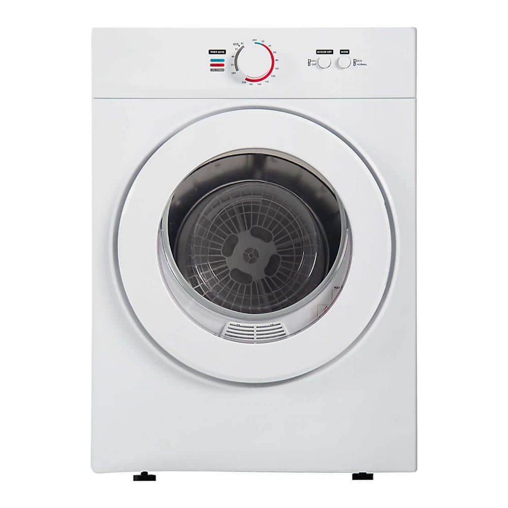 1.8 cu. ft. Vented Front Load Stackable Electric Compact Portable Laundry Dryer in White with Multiple Drying Modes
