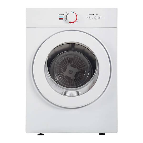 SIMZLIFE 1.8 cu. ft. Vented Front Load Stackable Electric Compact Portable Laundry Dryer in White with Multiple Drying Modes