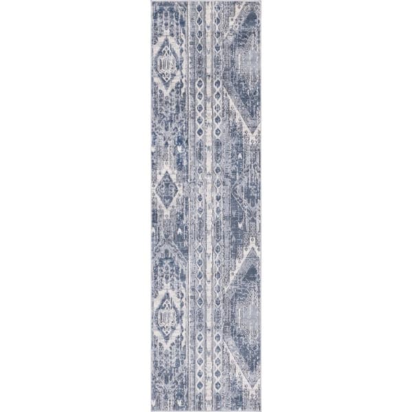 Portland Orford Blue 2 ft. 2 in. x 8 ft. Runner Rug