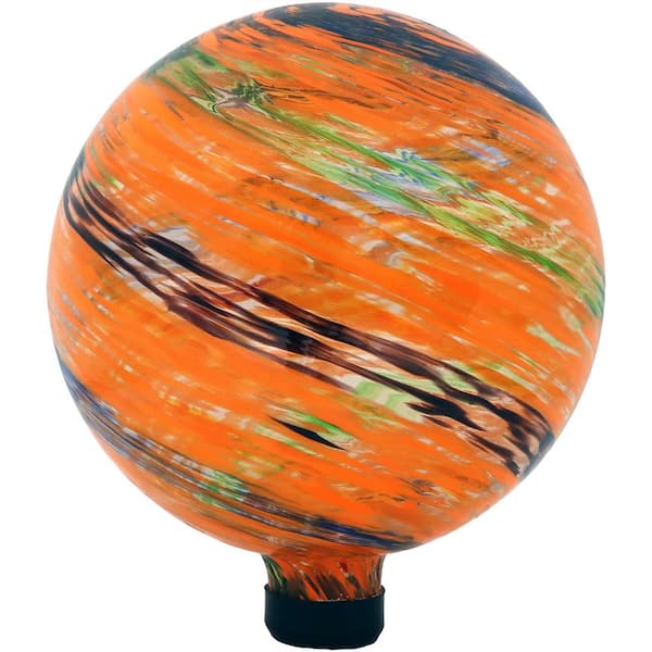 MOEPISY 10-in. Gazing Ball for Garden Sunset Sky 07D969PD9 - The Home Depot