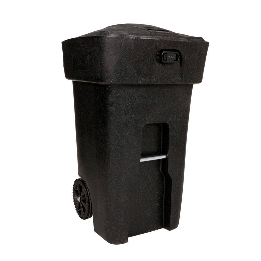 Toter 64 Gal. Automated Bear Resistant Outdoor Trash Can in Blackstone