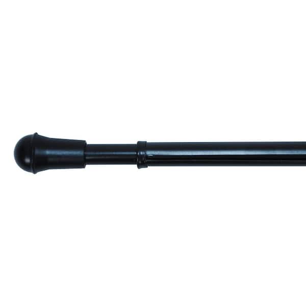 Home Decorators Collection 28 in. - 48 in. L 7/16 in. Standard Cafe Single Curtain Rod in Oil Rubbed Bronze