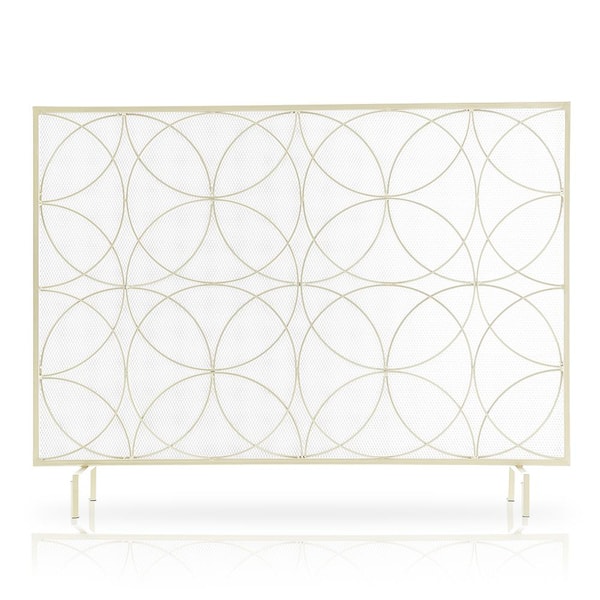 Barton 1 of Panel Freestanding Fireplace Screen Spark Guard Protector Gate