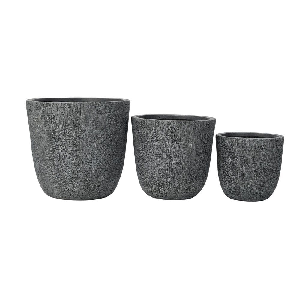 Large 17 in. Dia Gray MGO Round Concrete Stackable Flower Pots with Drainage Holes and Rubber Plug (1-Pack) price history on PriceWatchPro