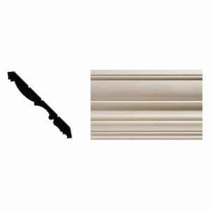 1712-8FTWHW 0.5 in. D x 4.5 in. W x 96 in. L Unfinished White Hardwood Crown Moulding