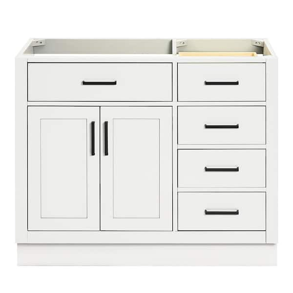 Hepburn 42 in. W x 21.5 in. D x 34.5 in. H Bath Vanity Cabinet without Top in White