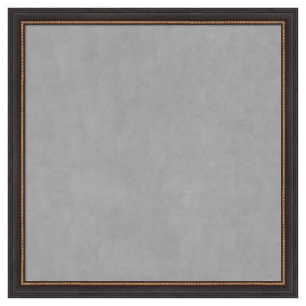 Amanti Art Ashton Black 27 in. x 27 in. Framed Magnetic Board