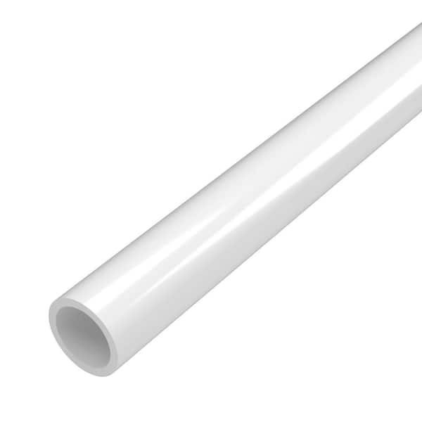 Formufit 1/2 in. x 5 ft. Furniture Grade Sch. 40 PVC Pipe in White