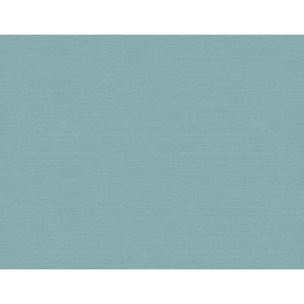CASA MIA Horizontal Yarns Soft Blue Paper Non-Pasted Strippable Wallpaper Roll (Cover 60.75 sq. ft.)