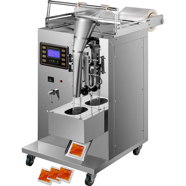 VEVOR Automatic Liquid Sealing Machine Food-Grade Stainless Steel Weighing Filling 5 to 160 ml Liquid Quantitative Dispenser
