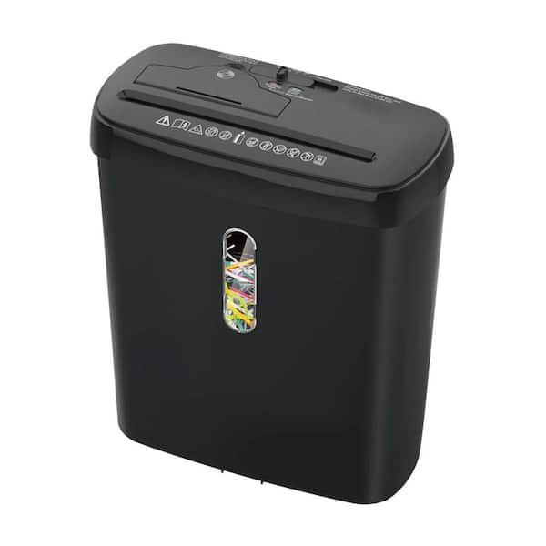Adrinfly 10-Sheet Strip Cut Paper Shredder with 3.17 Gal. Bin, P-2 Security, Jam-Proof, CD and Credit Card Shredding, Black