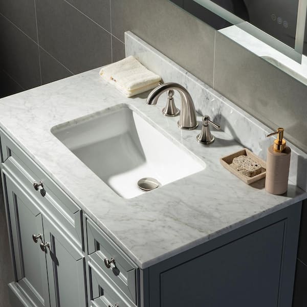 Carrara Marble Vanity Top, Installing A Vanity Sink Topper