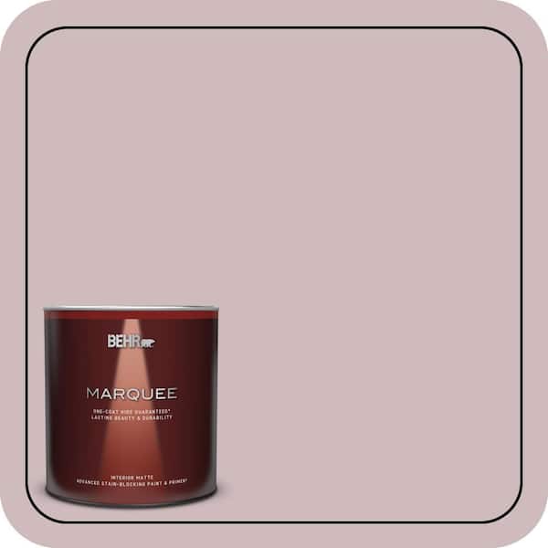 BEHR MARQUEE 1 qt. #N120-3 Mauve It Matte Interior Paint & Primer