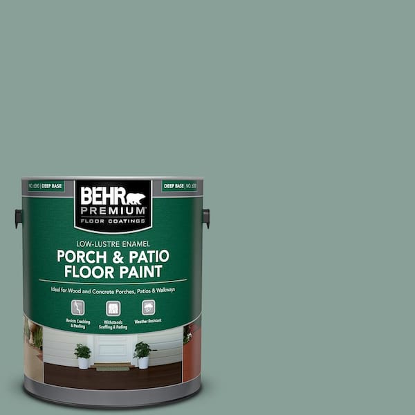 BEHR PREMIUM 1 gal. #480F-4 Mermaid Net Low-Lustre Enamel Interior/Exterior Porch and Patio Floor Paint