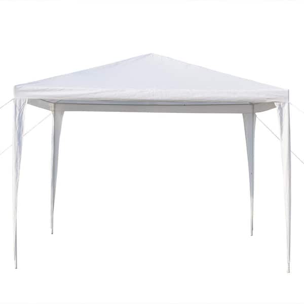 Karl home 10 ft. x 10 ft. White Party Wedding Tent Canopy
