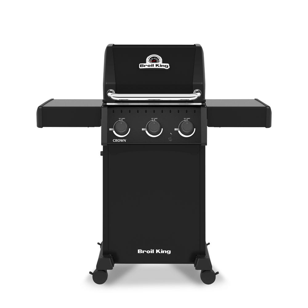 Crown 310 Shadow 3-Burner Propane Gas Grill in Black